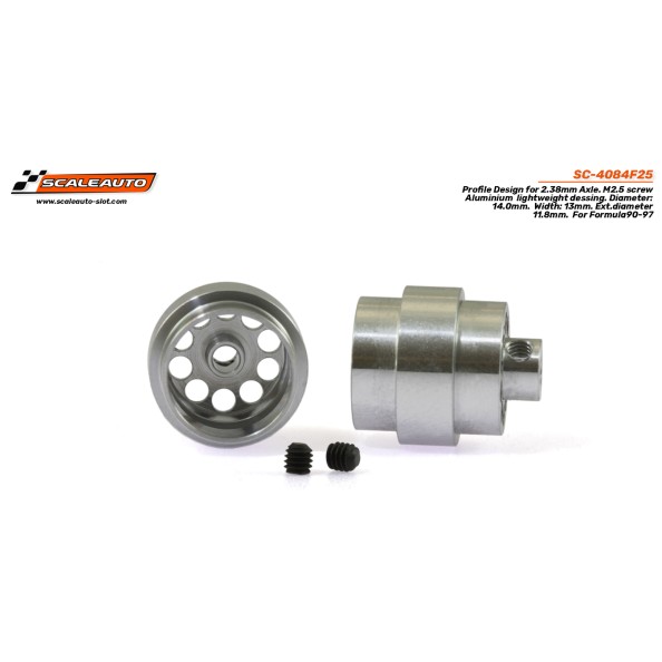 Scaleauto SC-4084F25 Llanta aluminio aligerada...