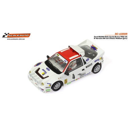 Scaleauto SC-6300R Ford RS200 Rally Costa Brava 1986 n4 A. Zanini - R-Version AW