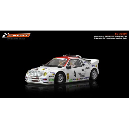 Scaleauto SC-6300R Ford RS200 Rally Costa Brava 1986 n4 A. Zanini - R-Version AW