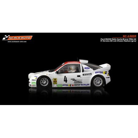 Scaleauto SC-6300R Ford RS200 Rally Costa Brava 1986 n4 A. Zanini - R-Version AW
