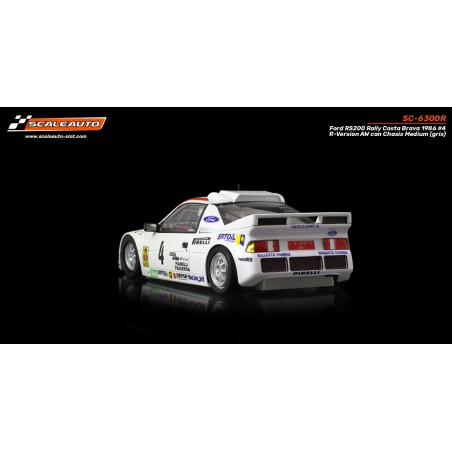 Scaleauto SC-6300R Ford RS200 Rally Costa Brava 1986 n4 A. Zanini - R-Version AW