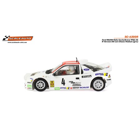 Scaleauto SC-6300R Ford RS200 Rally Costa Brava 1986 n4 A. Zanini - R-Version AW