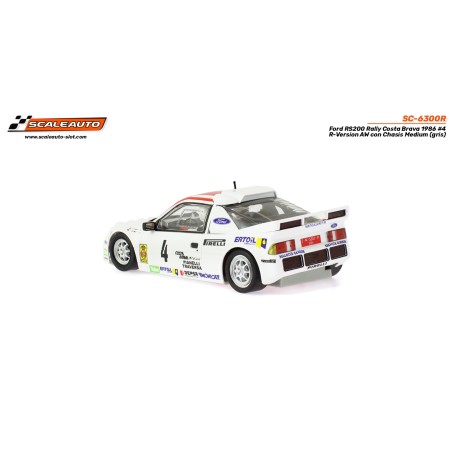 Scaleauto SC-6300R Ford RS200 Rally Costa Brava 1986 n4 A. Zanini - R-Version AW