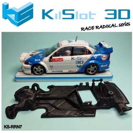Kilslot KS-RRN7 Chasis 3d angular RACE RADIKAL Mitsubishi Evo V-VI Scaleauto