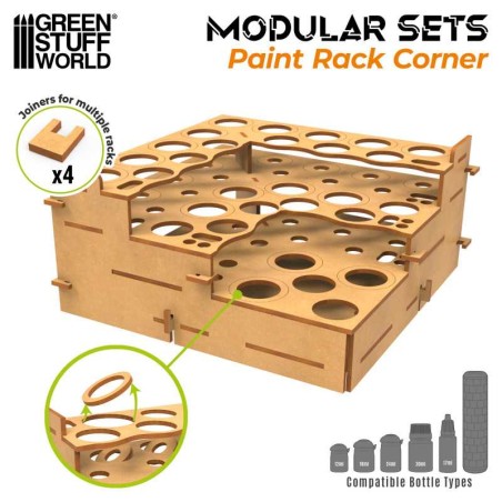 GSW Organizador Modular Pinturas - ESQUINA RECTA