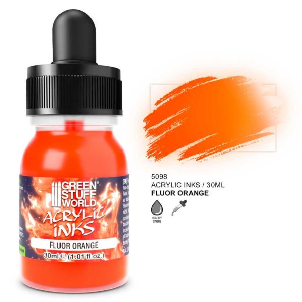 GSW Tinta Acrilica Fluor - Naranja