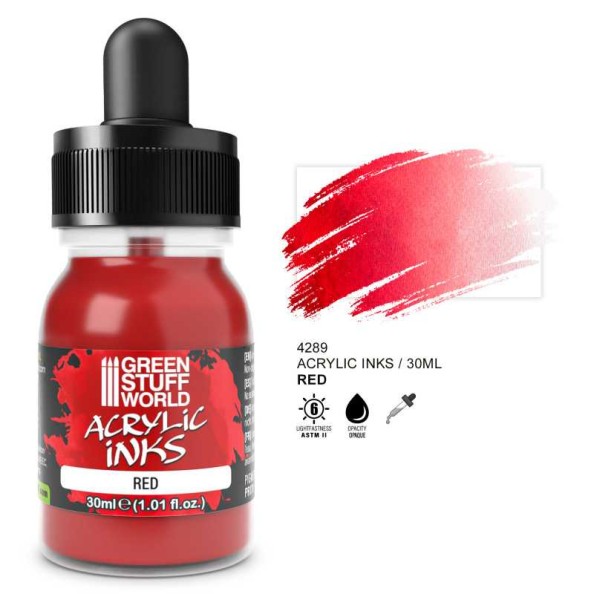 GSW Tinta Acrilica Opaca - Rojo