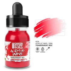 GSW Tinta Acrilica Transparente - Rojo