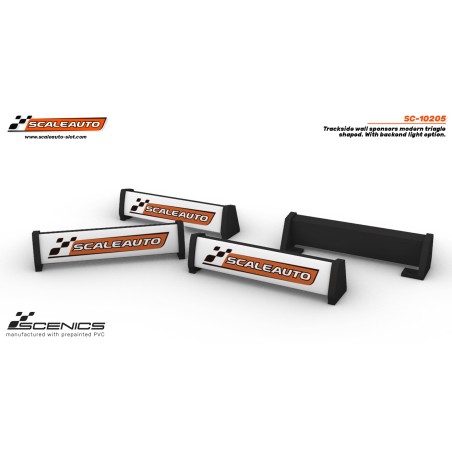 Scaleauto SC-10205 Muro Sponsors Rectangular y Retroluminados Modernos