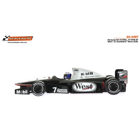 Scaleauto SC-6387 Formula 90-97 MP4-17 1998 n7 West - D. Coulthard - Morro Alto