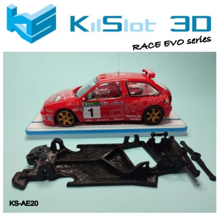 Kilslot KS-AE20 Chasis 3d angular RACE EVO Citroen ZX Kit Car Team Slot