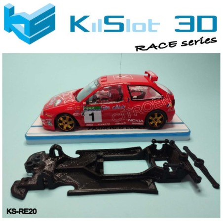 Kilslot KS-RE20 Chasis lineal race 2025 Citroen ZX Team Slot