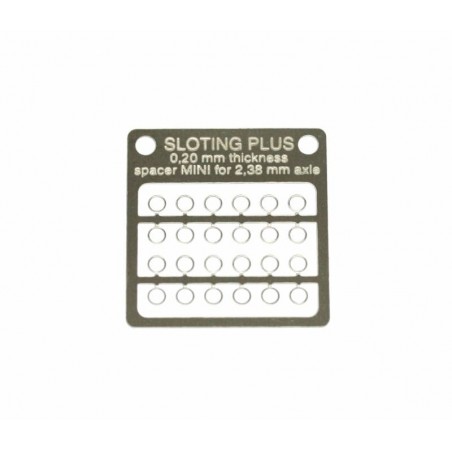 SLOTING PLUS SP062002 24 SEPARADORES ACERO INOX 0,20 mm MINI EJE 3/32
