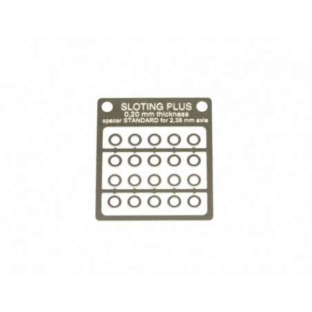 SLOTING PLUS SP062102 20 SEPARADORES ACERO INOX 0,20 mm EJE 3/32