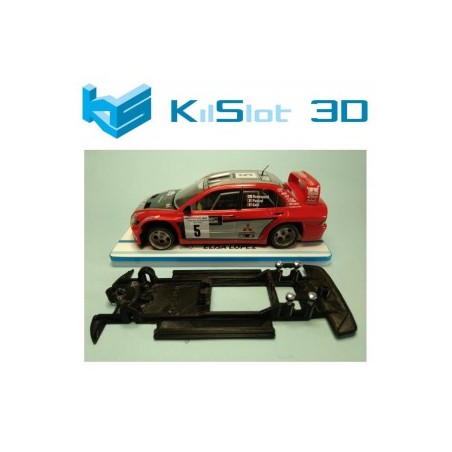 KILSLOT KS-CE5B CHASIS LINEAL BLACK MITSUBISHI EVO VIII WRC NINCO