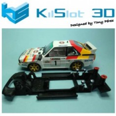 KILSLOT KS-BA7B CHASIS 3D LINEAL BLACK AUDI SPORT QUATTRO (CORTO) SUPERSLOT