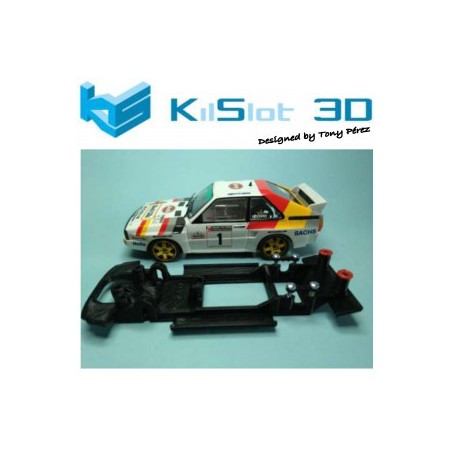 KILSLOT KS-BA7B CHASIS 3D LINEAL BLACK AUDI SPORT QUATTRO (CORTO) SUPERSLOT