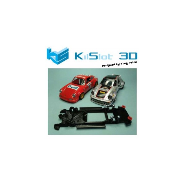 KILSLOT KS-BP6B Chasis 3D LINEAL BLACK Porsche 911S/911R/934 FLY