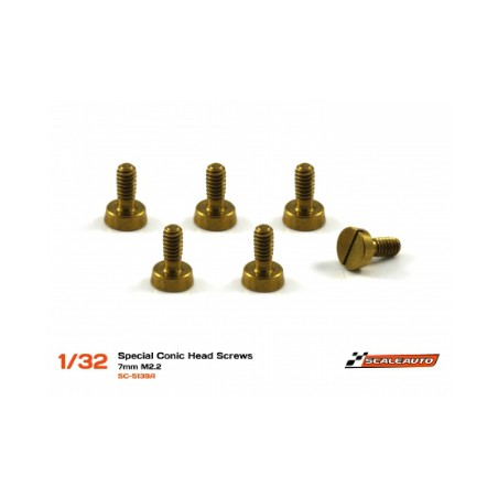 SCALEAUTO SC-5139A Tornillos carrocería cabeza cónica 2.2x5mm