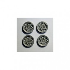 MUSTANG T158SC6S Tapacubos plata type Ferrari GTO 15,9 para llanta Scaleauto