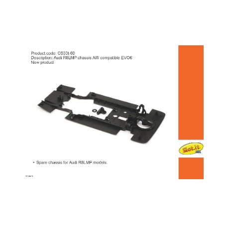 Slot.it CS33T60 Chasis Audi R8 LMP Evo6