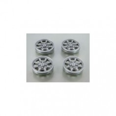 MUSTANG T158SC7S Tapacubos plata MINILITE llanta 15,8 Scaleauto