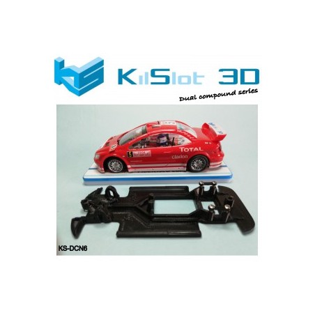 Kilslot DCN6 Chasis 3d DUAL COMP KILSLOT PEUGEOT 307 WRC NINCO