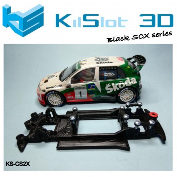 Kilslot CS2X Chasis 3d motor RX SKODA FABIA WRC SCX