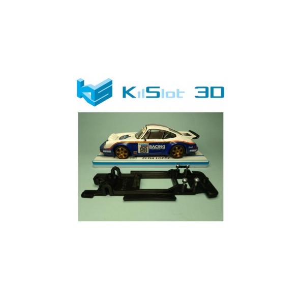KILSLOT KS-BP2B CHASIS LINEAL BLACK PORSCHE 911 CARRERA SCX