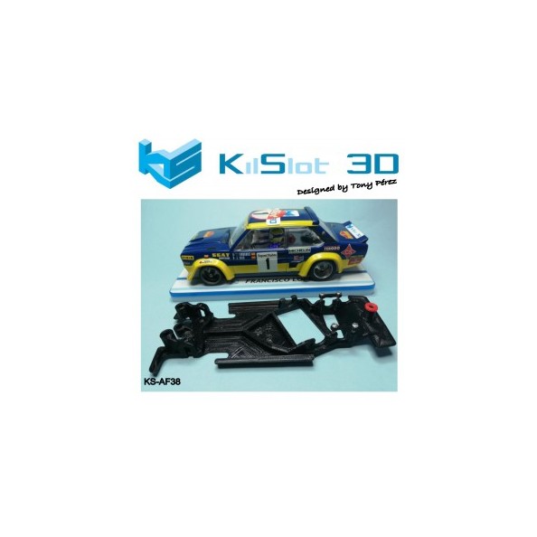 KILSLOT CHASIS 3D RACE SOFT ANGULAR FIAT 131 ABARTH SCX