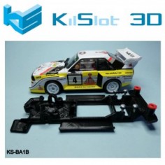 KILSLOT CHASIS 3D LINEAL BLACK AUDI QUATTRO S1 REVELL