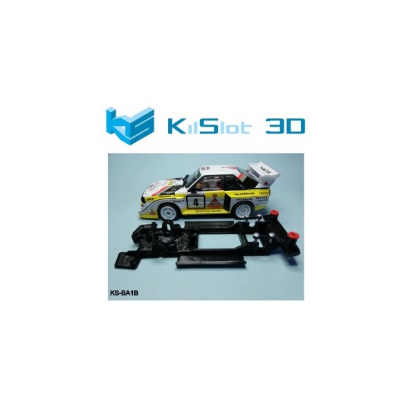 KILSLOT CHASIS 3D LINEAL BLACK AUDI QUATTRO S1 REVELL