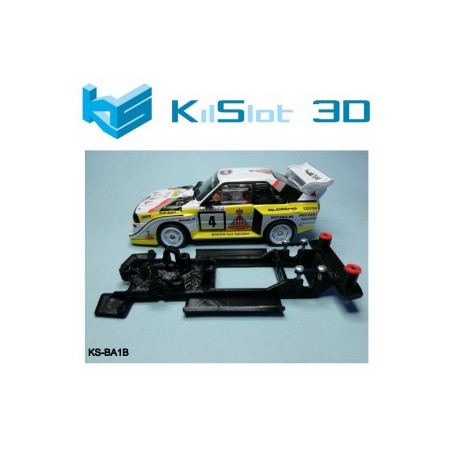 KILSLOT CHASIS 3D LINEAL BLACK AUDI QUATTRO S1 REVELL
