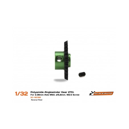 SC-1167BR SCALEAUTO CORONA 27 DIENTES REVERSE PROCOMP-RS ANGLEWINDER Ø15.8mm