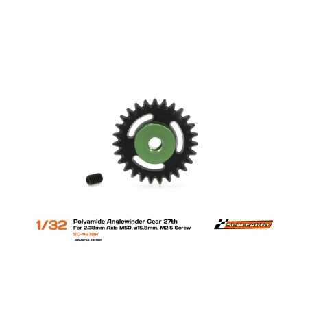 SC-1167BR SCALEAUTO CORONA 27 DIENTES REVERSE PROCOMP-RS ANGLEWINDER Ø15.8mm