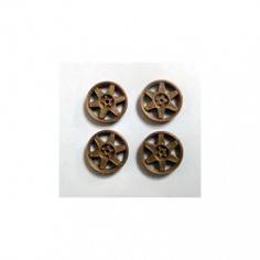 MUSTANG T158SC3T tapacubos titanium type Impreza para llanta 15,8mm Scaleauto