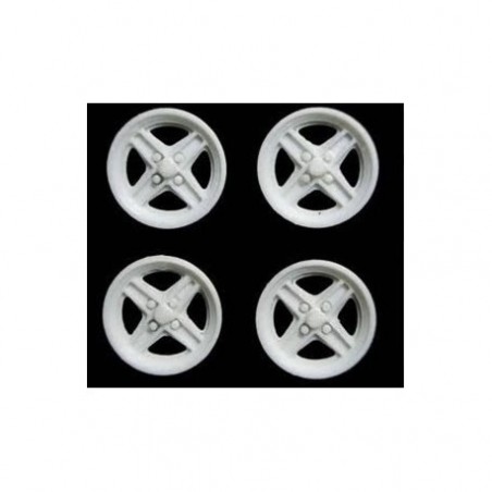 MUSTANG T158SC4W tapacubos blancos type 131 para llanta 15,8mm Scaleauto