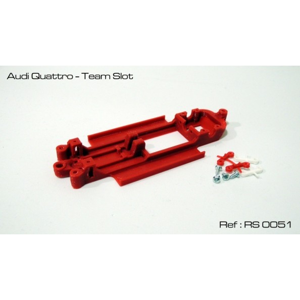 RED SLOT RS-0051 CHASIS 3D AUDI QUATTRO TEAM SLOT