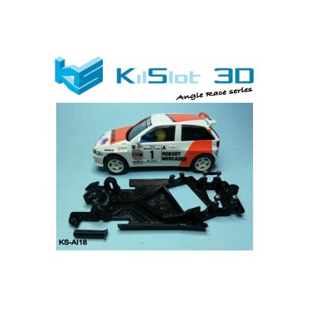 Kilslot KS-AI18 Chasis 3d angular Race Soft Seat Ibiza KitCar Scalextric