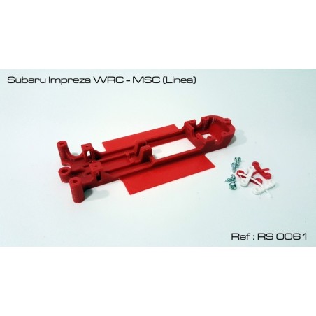 RED SLOT RS-0061 CHASIS 3D SUBARU IMPREZA WRC MSC