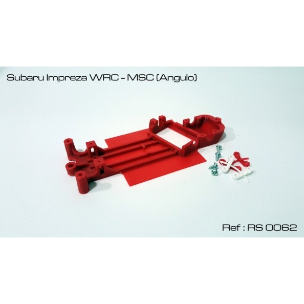 RED SLOT RS-0062 CHASIS 3D SUBARU IMPREZA WRC MSC (ANGULO)