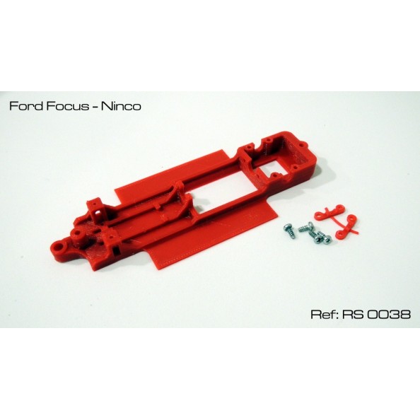 RED SLOT RS-0038 CHASIS 3D FORD FOCUS NINCO