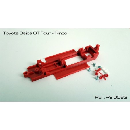 RED SLOT RS-0063 CHASIS 3D TOYOTA CELICA GT FOUR NINCO