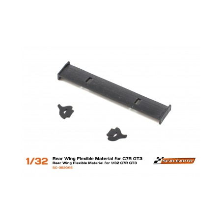Scaleauto SC-3630A5 Alerón goma flexible Corvette C7R GT3