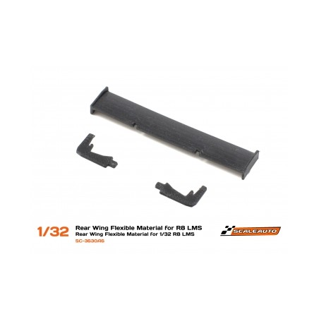 Scaleauto 3630A6 Alerón goma flexible Audi R8 LMS