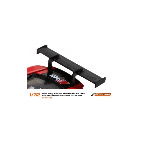 Scaleauto 3630A6 Alerón goma flexible Audi R8 LMS