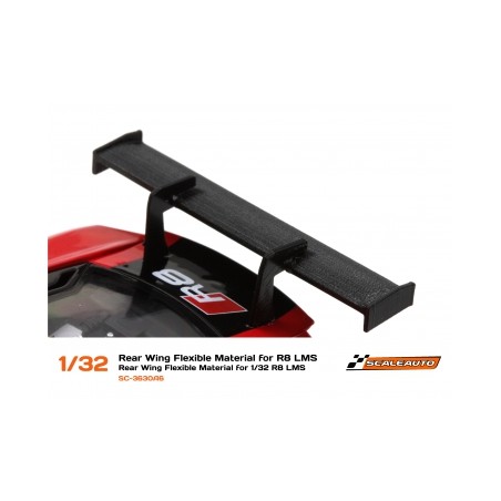 Scaleauto 3630A6 Alerón goma flexible Audi R8 LMS