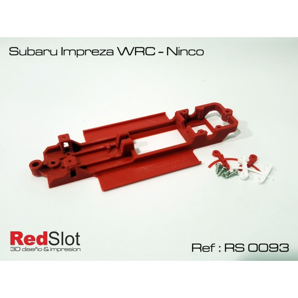RED SLOT RS-0093 CHASIS 3D SUBARU IMPREZA WRC NINCO