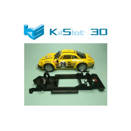 Kilslot BR2B Chasis lineal Black Renault Alpine A110 Team Slot