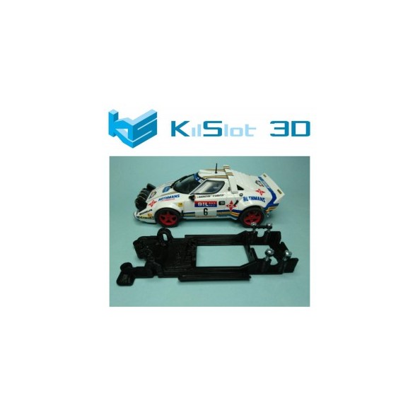 Kilslot BS2B Chasis 3d lineal Black Lancia Stratos Team Slot